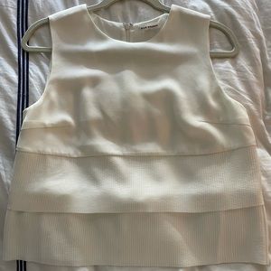 Club Monaco Cropped Silk Top